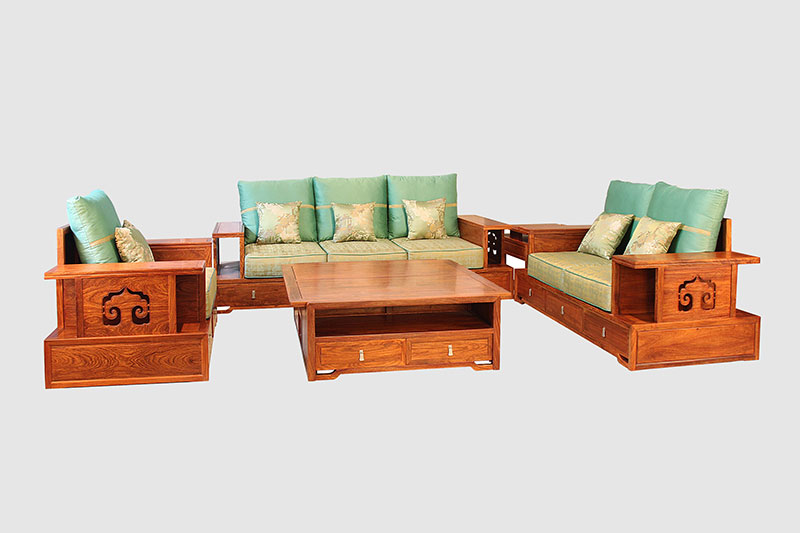 鄂州中式实木沙发简直太美了